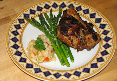 browned onion and corn pilaf