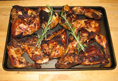 grilled rosemary mustard chicken