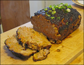 hoisin-glazed meat loaf