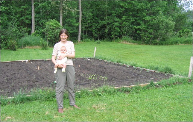 mommy, looks like your vegetables are growing